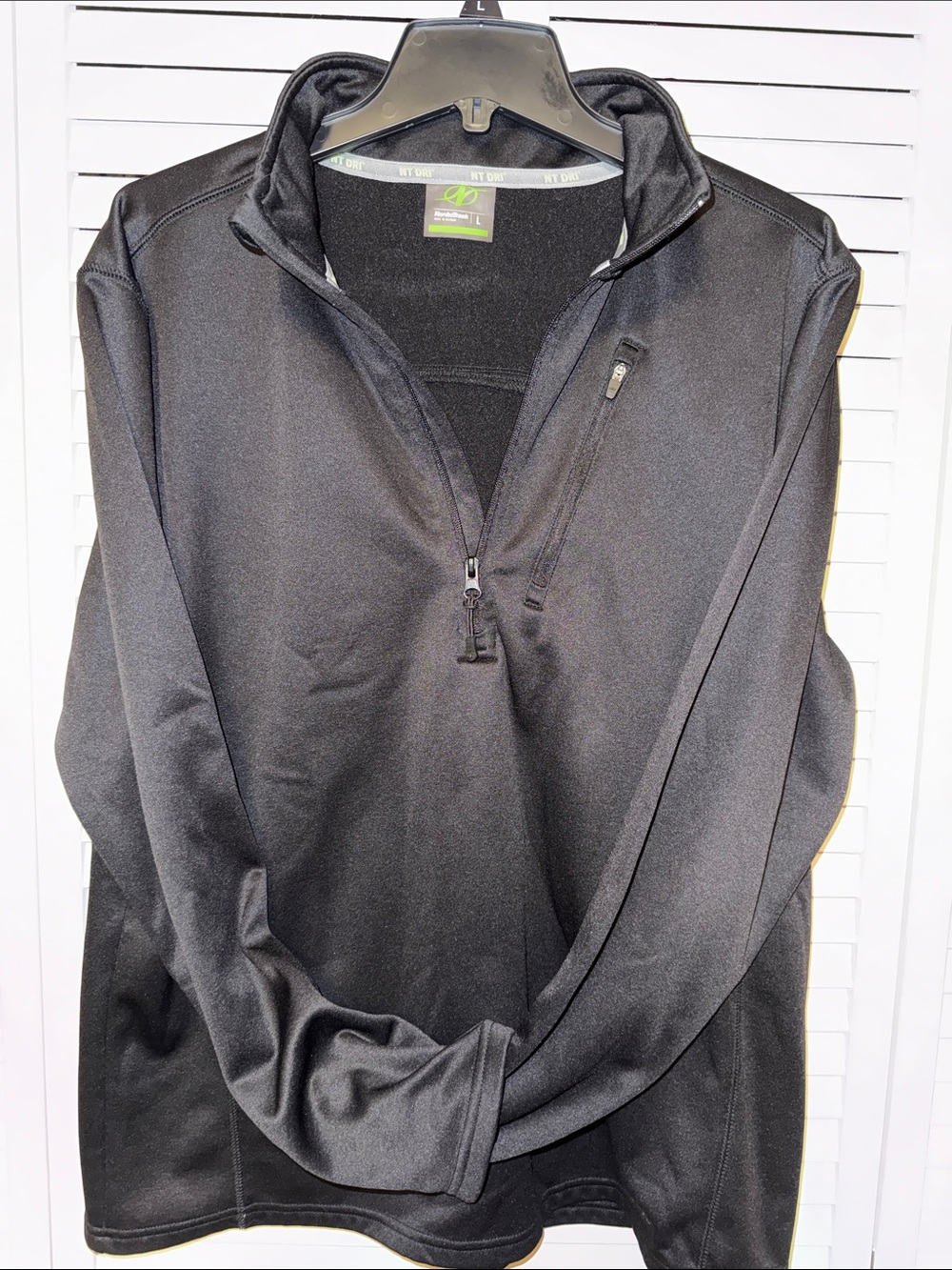 NordicTrack Men's Black Half-Zip Performance Pullover